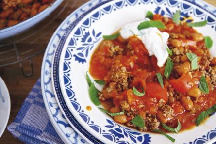 Chili con carne muntyoughurt